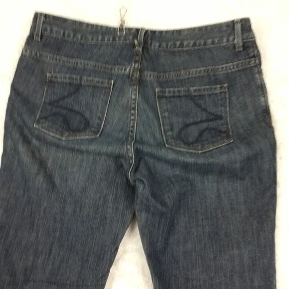 Simply Vera Vera Wang Womens Jeans Boot Cut Blue Denim Dark Wash Mid Rise 10 - Picture 9 of 10